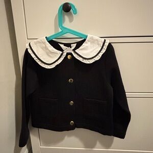 H&M Black Kids Blouse with White Collar